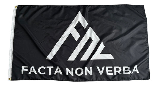 Facta Non Verba Polyester Flag